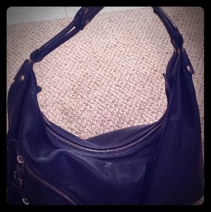 Black leather purse